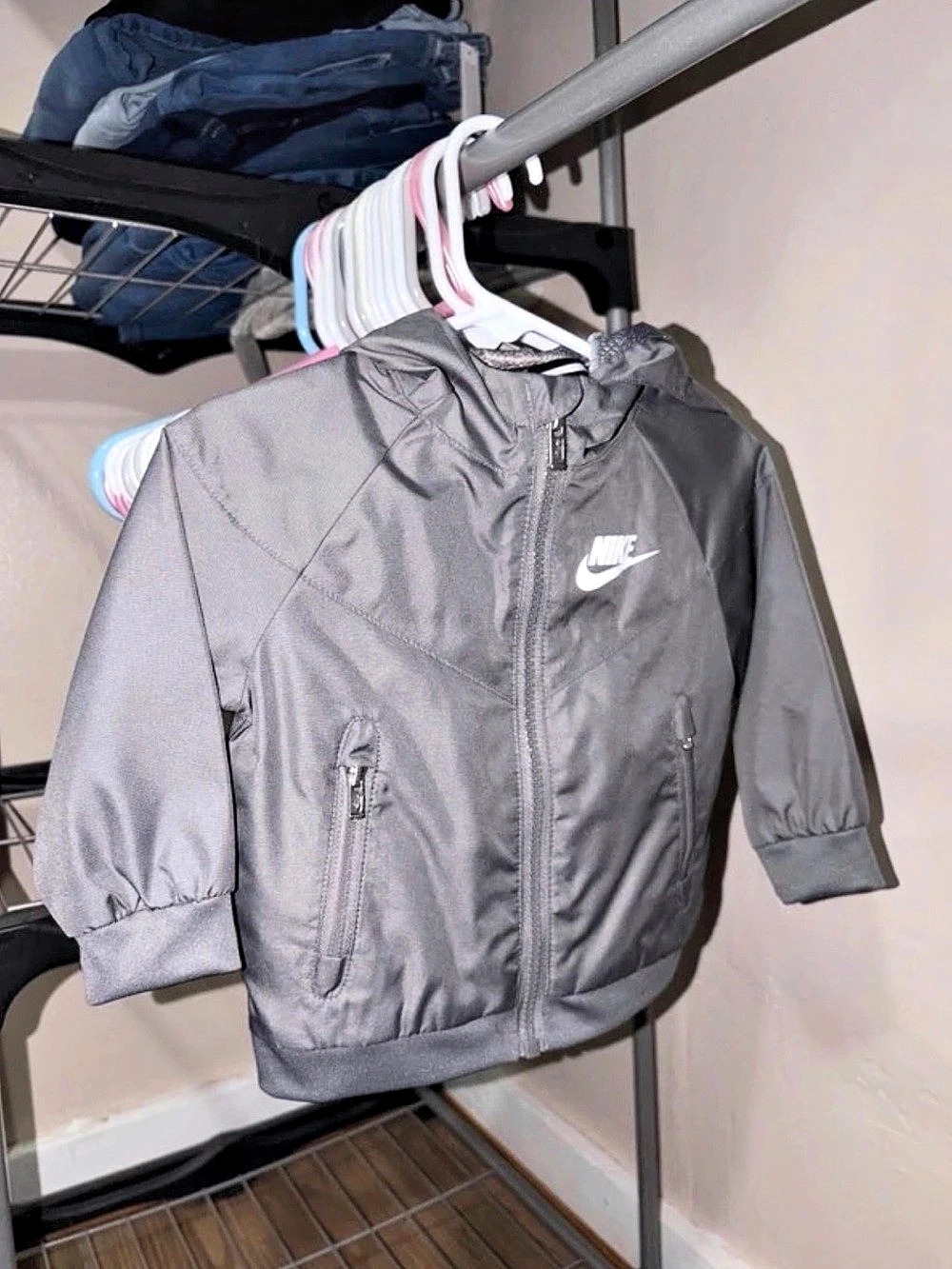 Nike Gray Hooded Jacket